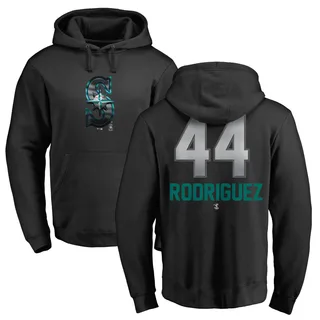 Men's Julio Rodriguez Seattle Mariners Black Midnight Mascot Pullover Hoodie -